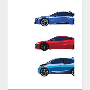 Minimalist Hybrid cars Posters and Art